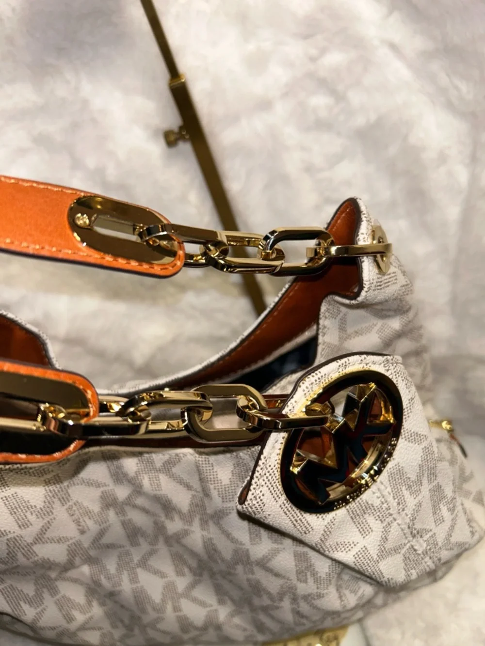 Michael Kors Fulton Monogram Logo‎ Shoulder Bag
